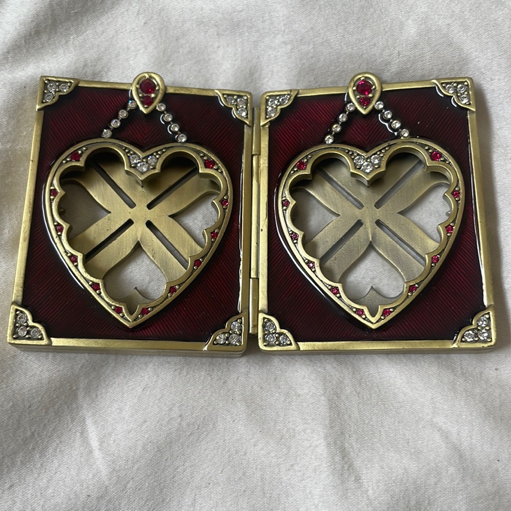 Jay Strongwater Dual Hearts Frame Rare and vintage
